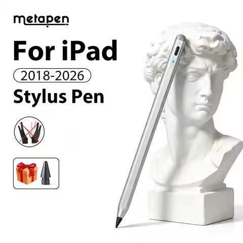 Metapen A8 USB-C Stylus for Apple iPad Pencil AI Write Tilt-sensitive Palm Rejection 4Min Fast Charg