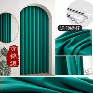 Fitting Room Door Curtain Fitting Room Door Curtain arch Door partition Curtain circular arc Door clothing store punch-free cloth Curtain toilet locker Room Curtain