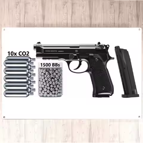 New low price 2021Umarex Beretta M92 A1 - Full-Auto Blowback .177 Co2 Bb Air Pistol - 310 Fps Wall T