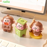 RADIANTZAP Monkey Miniature Figurine, Resin Handmad Little Monkey Ornaments, Classic Toys Statue Car