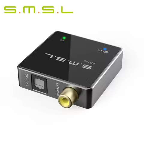 New SMSL PO100 2024 USB Digital Interface DSD DOP64 XMOS XU316 TYPE-C Input OPT/COAX Output Portable