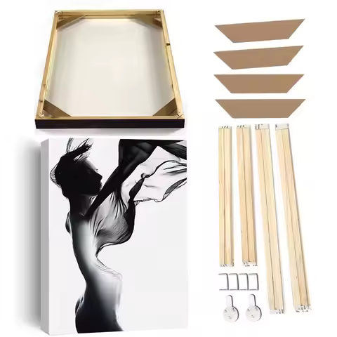 wood frame custom 70x100 90x180 photo frames for picture home decor living room bedroom hanging pict