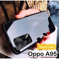Chuubut Oppo A95 CASE TEMPERED GLASS CASE CAMERA PROTECTION CASE Casing Oppo A95