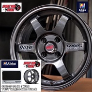 AIKKA PAINT WL2 TE37 MAGNESIUM BLACK/ Car Body Motor Sport Rim Touch Up Paint/ Aerosol Spray Tin / W