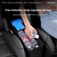 Suitable for Tesla Six-Seat ModelYL Two-Row Aisle Storage Box Seat Middle Storage Box Interior Acces