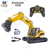 SmartBuy HUINA 1535 650 2.4GHz 15 Channels Full Function Remote Control Excavator Digger Toys 1:14 S