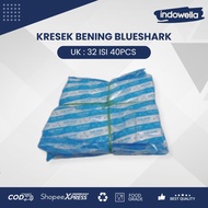 Clear Plastic Bags Clear Plastic Bags UK.32 Blueshark biru @40