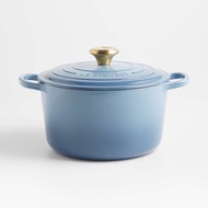Le Creuset ® Deep 5.25-Qt. Chambray Blue Enameled Cast Iron Dutch Oven