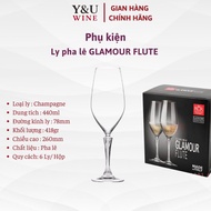 Set of 6 GLAMOUR Wine Glasses - GLAMOUR FLUTE