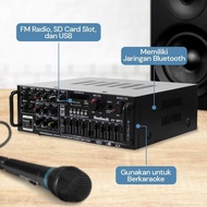 EZSHOPPING Bluetooth EQ Amplifier Karaoke Mixer Audio FM - AV-MP326BT| |