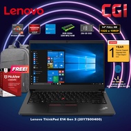 Lenovo 14" ThinkPad E14 Gen 3 AMD Ryzen 5 5500U Processor AMD Radeon Graphics Win10Home 8GB RAM 256G