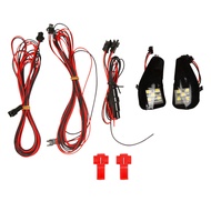 2PCS LED Rearview Puddle Light Under Side Mirror Welcome Lamp for Alphard 20 Series Vellfire II