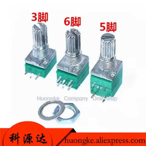 RV097NS 5Pin B5K/10K/20K/50K/100K RK097N 3Pin RK097K 6P single linked potentiometer with a switch au