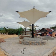 kanopi kain / awning gulung / kanopi membrane murah