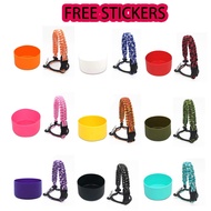 12oz 18oz 22oz 24oz  32oz 40oz Boot Cover Cap Accessories Water Bottle Paracord Handle Silicone Boot