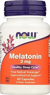 Now Foods Melatonin Capsules, 3mg , 60ct