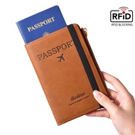 Rfid Anti-Theft Swiping Multifunctional Passport Bag Men's Women's Document Bag Passport Holder Wall