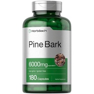 Horbaach Pine Bark Extract 6000 mg 180 Capsules Non-GMO, Gluten Free Supplement | High Potency