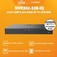 Unv NVR302-32B-IQ 32CH 12MP H.265 2HDD UP TO 10TB NVR