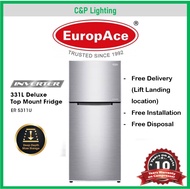 Europace  2 Door Deluxe Top Mount 330L Fridge ER5311U