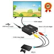 AV2HDMI Mini AV2 HDMI Video Audio Converter RCA to HDMI 1080p Rca Composite Cvbs AV To HDMI 电视3色转换去H