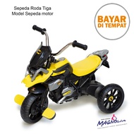 Sepeda Roda Tiga Sepeda Tricycle Anak 3-5 Tahun Model Sepeda Motor Mainan Anak Keren