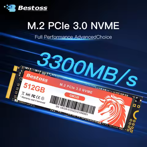 Bestoss M.2 3.0 x 4 NVMe PCIe SSD m2 1 tb Diy Gaming Computer 128gb 256gb 512 gb 1tb Hard Disk SSD f