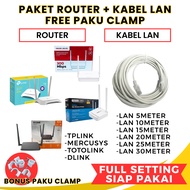 TOTOLINK TP-LINK MERCUSYS D-LINK WIFI ROUTER PARALLEL INTERNET PACKAGE READY TO USE PLUG N PLAY + 5M