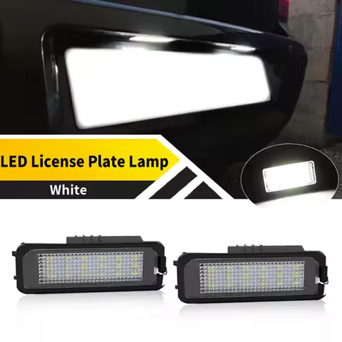 2PCS OEM Rear LED License Plate Light For Cayenne (958) 2010-2014 Cayenne (92A) 2010-2020 Macan (95B