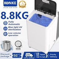 KONKE Automatic 8.8KG Washing Machine Fully Automatic MINI Washing Machine with Dryer Stainless Stee