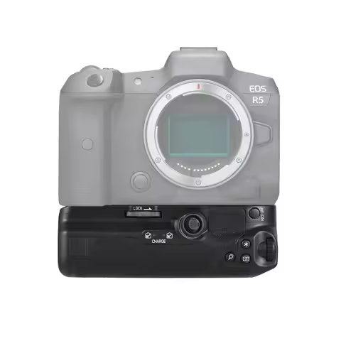 BG-R10 Vertical Battery Grip Holder with Dual Battery Slots Compatible with Canon EOS R5/R6/R5C/R6 m