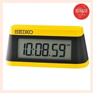 Seiko Clock (Seiko Clock) Alarm clock, desk clock, digital mini timer clock yellow 93 × 104 × 45mm SQ815Y