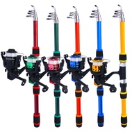 FRRTC Fishing Rod And Reel Combos Telescopic Portable Fishing Rod With 5.2:1 Spool Fishing Reel