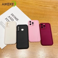 Compatible For Huawei Y9 Y7 Y6 Pro Y5 Prime 2019 2018 Y9A Y7A Y6P Y5P 2020 P Smart + 2021 Phone Case Soft Silicone Camera Lens Bumper Simple Couple Shockproof Back Cover