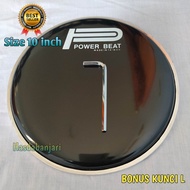 Mika head drum darbuka dohola 10 inch power beat hitam bonus kunci L