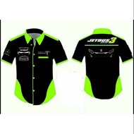 Jet bus embroidery shirt 3