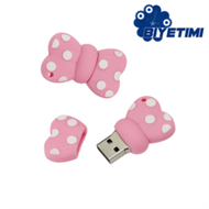 Biyetimi 128GB USB Flash Drive With Bowknot Pattern, 64GB 2.0 Cartoon USB Flash Drive, 32GB USB Flas