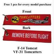 Free gift F-14 Tomcat Keychain for any purchase of F-14 Tomcat model