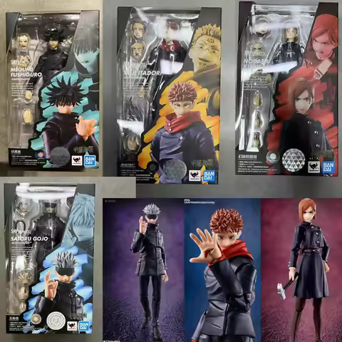 BANDAI S.H.Figuarts SHF Jujutsu Kaisen 0 Theater Edition Gojo Fushiguro Megumi Itadori Yuji Nobara G