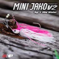 EXP MINI JAKO V2 Spinner Bait Snakehead Fishing Lure Soft Frog Jump frog Haruan Toman Snakehead Umpan casting gewang