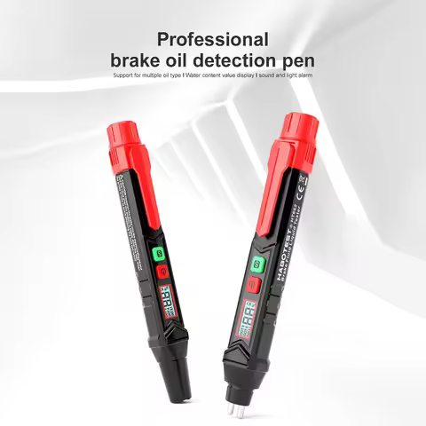 Brake Fluid Tester with Waterproof Design LCD Display for DOT3/DOT4/DOT5 1 Automatic Alarm for Water
