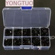 YONGTUO 1 Box Doll Round Flat Black Eyes, Round Flat Doll Eyes Amigurumi, Plastic Eyes For Dolls Han