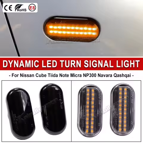 Dynamic Side Marker For Nissan 350Z Z33 Frontier D40 Cube Z11 Latio C11 Xterra Pathfinder R51 LED Tu