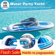 PVC 6 People Inflatable Floating Water Row Bed for Camping Lakes & Rivers
