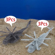 [kanye2dc] 6 Pieces Fighter Toy DIY Scene Props Desktop Decor Simulation Aircraft Model