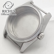 Ready Stock RICHUS NH35 Case 36mm Silver Watch Case Sapphire Glass Fit NH34 NH35 NH36 ETA2824 PT5000