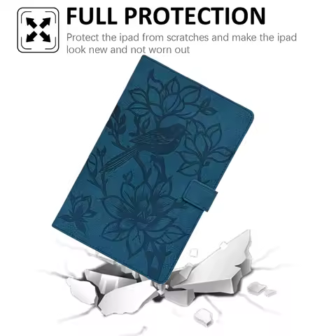 Tablet Case for Amazon Fire HD 8 (2024) / (2022) / (2020) / 8 Plus (2022) / (2020) Embossed Magpie P