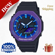 GSHOCK ชุดนาฬิกา GA-2100 สายรัดเรซินนาฬิกาจัดส่งด้วยกล่องคู่มือ การรับประกัน รุ่น GA-2110SC-4APR