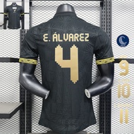2025 Mexico Third Version Player Black Gold Soccer Jersey
