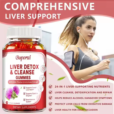 Liver Cleanse & Detox Gummies - Improve Digestion, Enhance Immunity, Help Cleanse The Liver and Prom